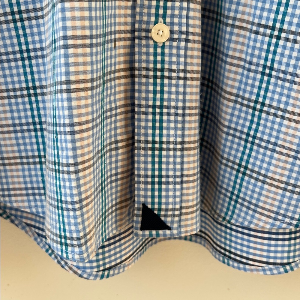 UNTUCKit Men's Scansano Gingham Button Down Performance Shirt Large Like New - Picture 5 of 9